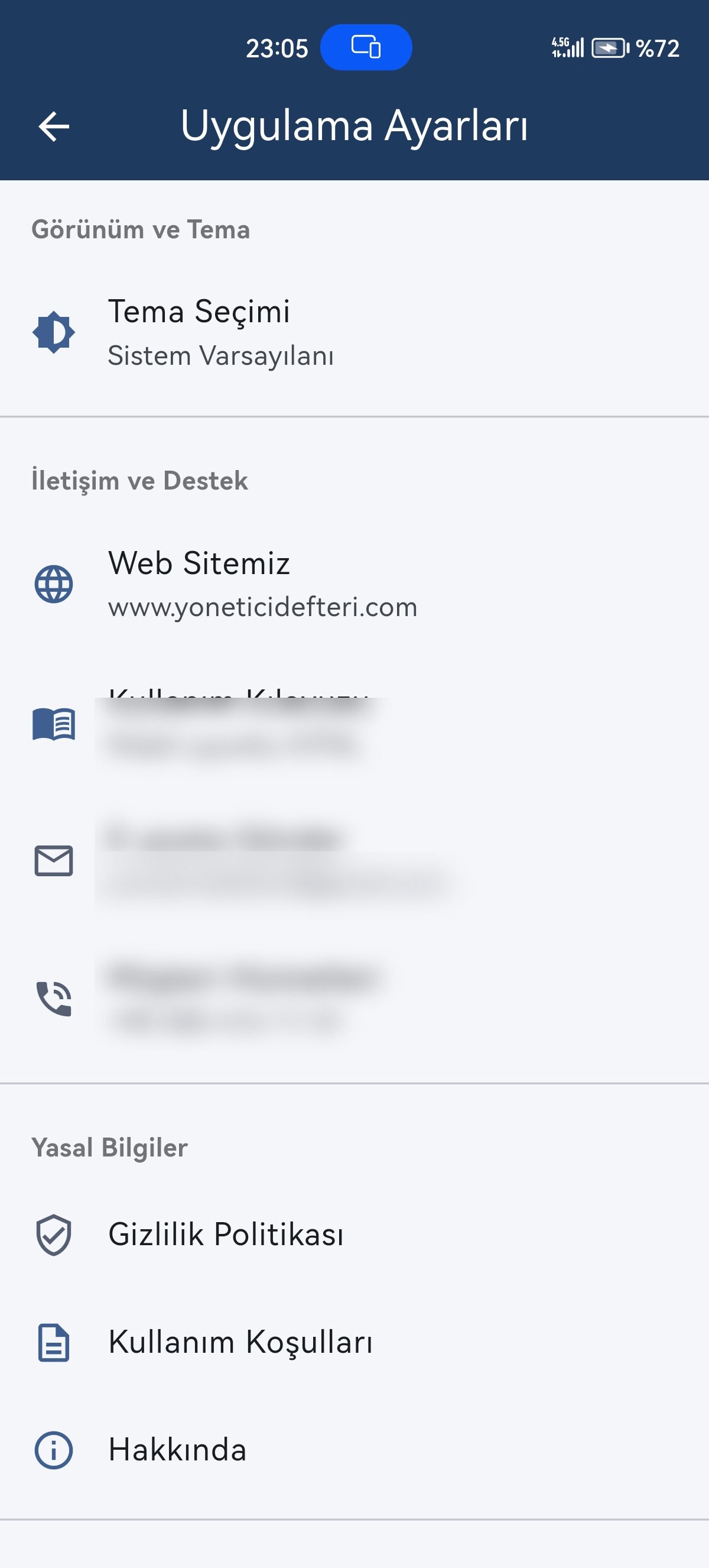 Yönetici Defteri ekran görüntüsü 6